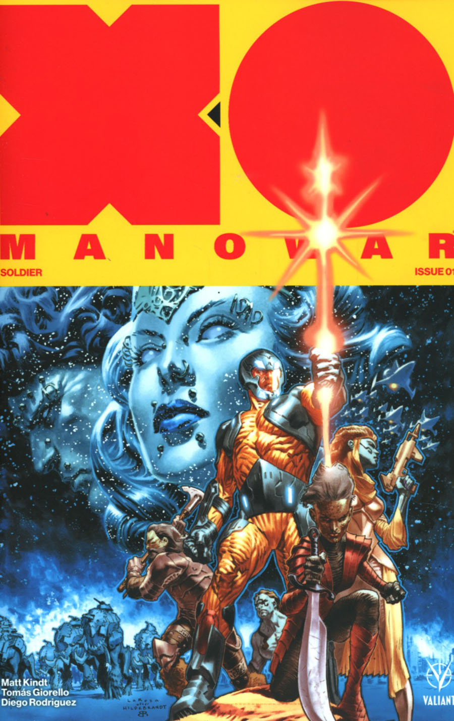 X-O Manowar Vol 4 #1 Cover G 2nd Ptg Lewis LaRosa Variant Cover