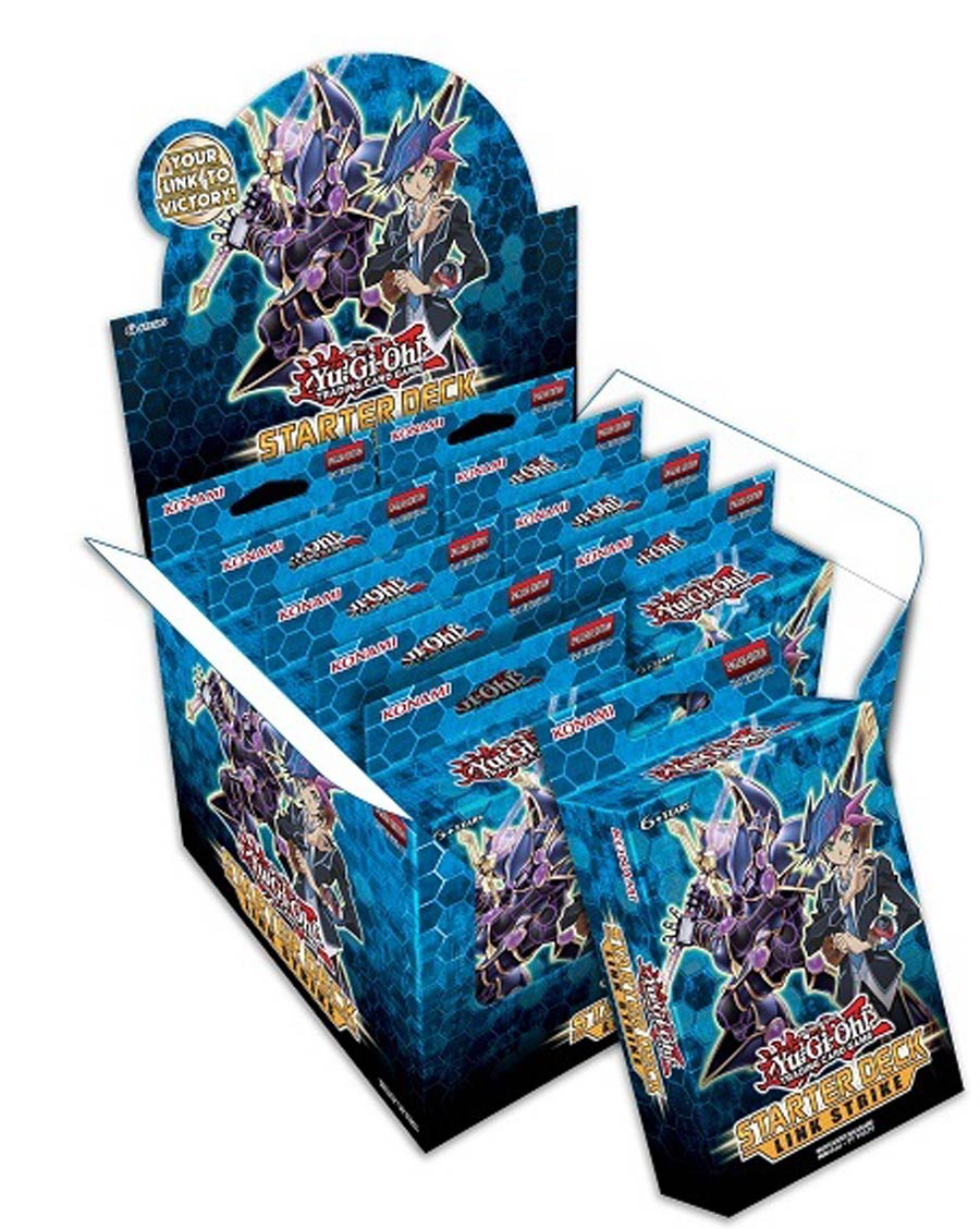 Yu-Gi-Oh TCG Link Strike Starter Deck Display Of 10 Decks