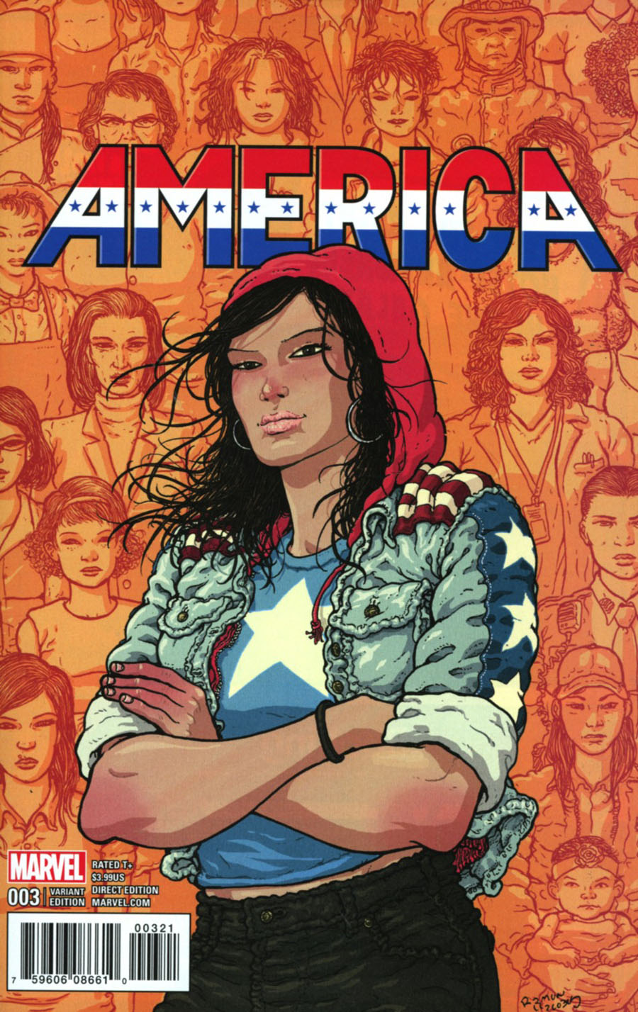 America #3 Cover B Incentive Ramon Villalobos Variant Cover