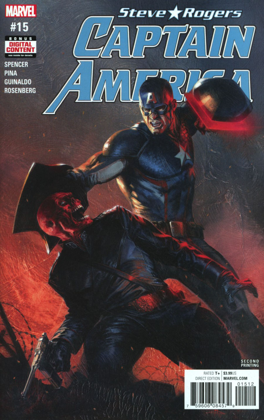 Captain America Steve Rogers #15 Cover C 2nd Ptg Gabriele Dell Otto Variant Cover