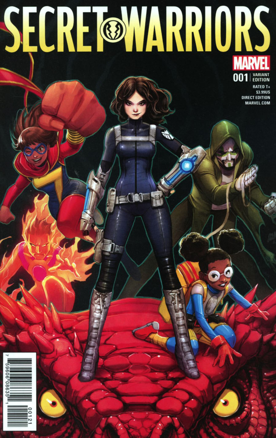 Secret Warriors Vol 2 #1 Cover C Incentive David Nakayama Variant Cover (Secret Empire Tie-In)