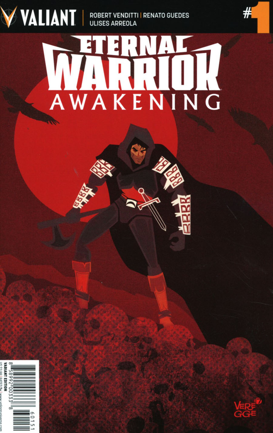Eternal Warrior Awakening #1 Cover E Incentive Jeffrey Veregge Variant Cover