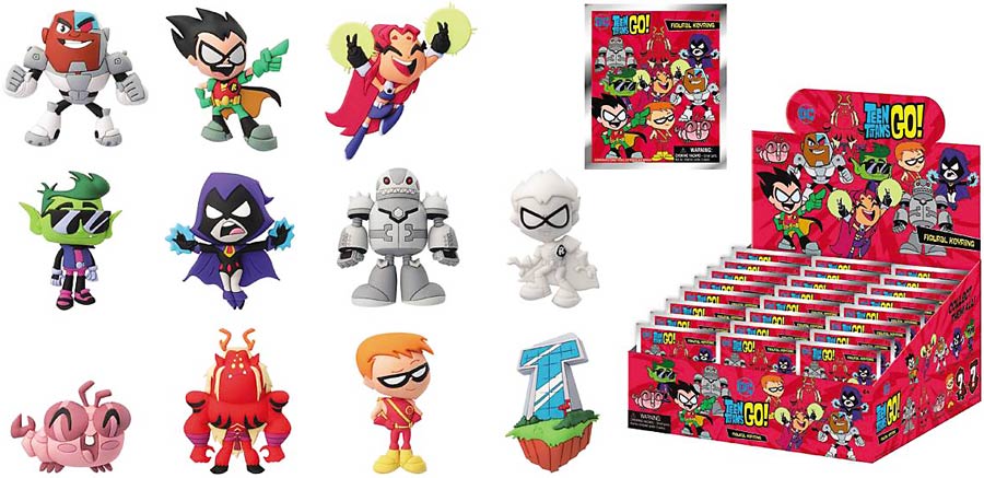 Teen Titans Go Laser Cut Figural Keyring Blind Mystery Box