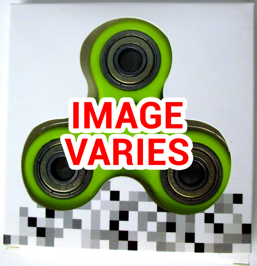 Fidget Tri-Spinner - Green (Inner Color Filled Randomly)