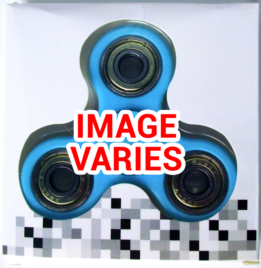 Fidget Tri-Spinner - Blue (Inner Color Filled Randomly)