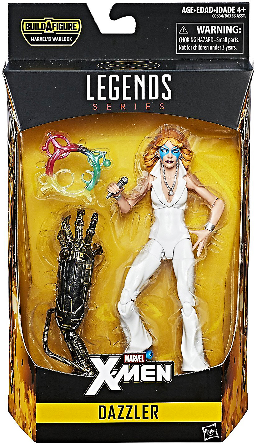 X-Men 6-Inch Legends Wave 2 Dazzler Action Figure With Warlock Build-A-Figure Part