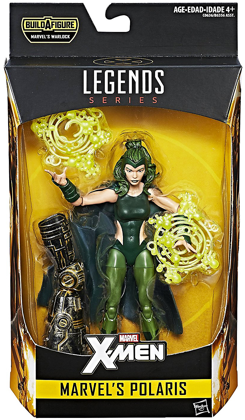 X-Men 6-Inch Legends Wave 2 Polaris Action Figure With Warlock Build-A-Figure Part