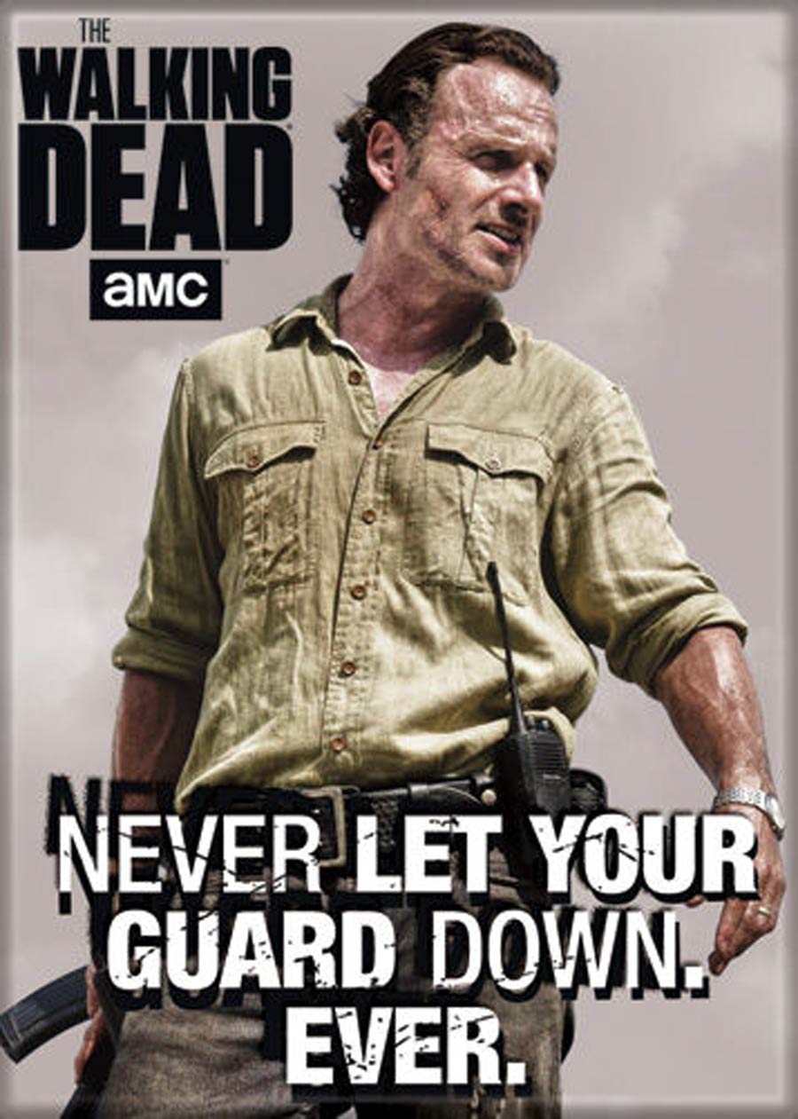 Walking Dead 2.5x3.5-inch Magnet - Rick Guard Down (72422WD)