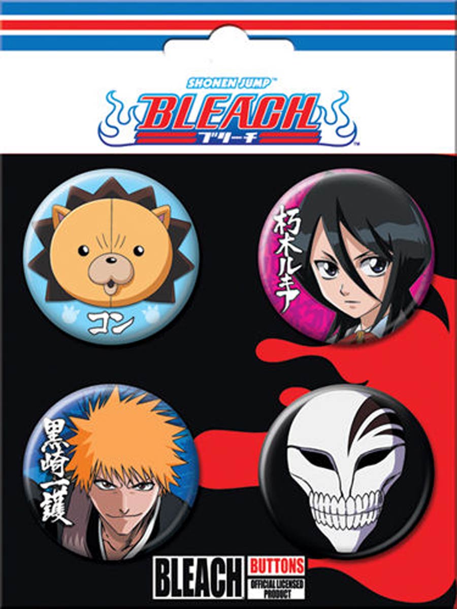 Bleach 4-Button Set Carded 4-Button Set (85653BT4)