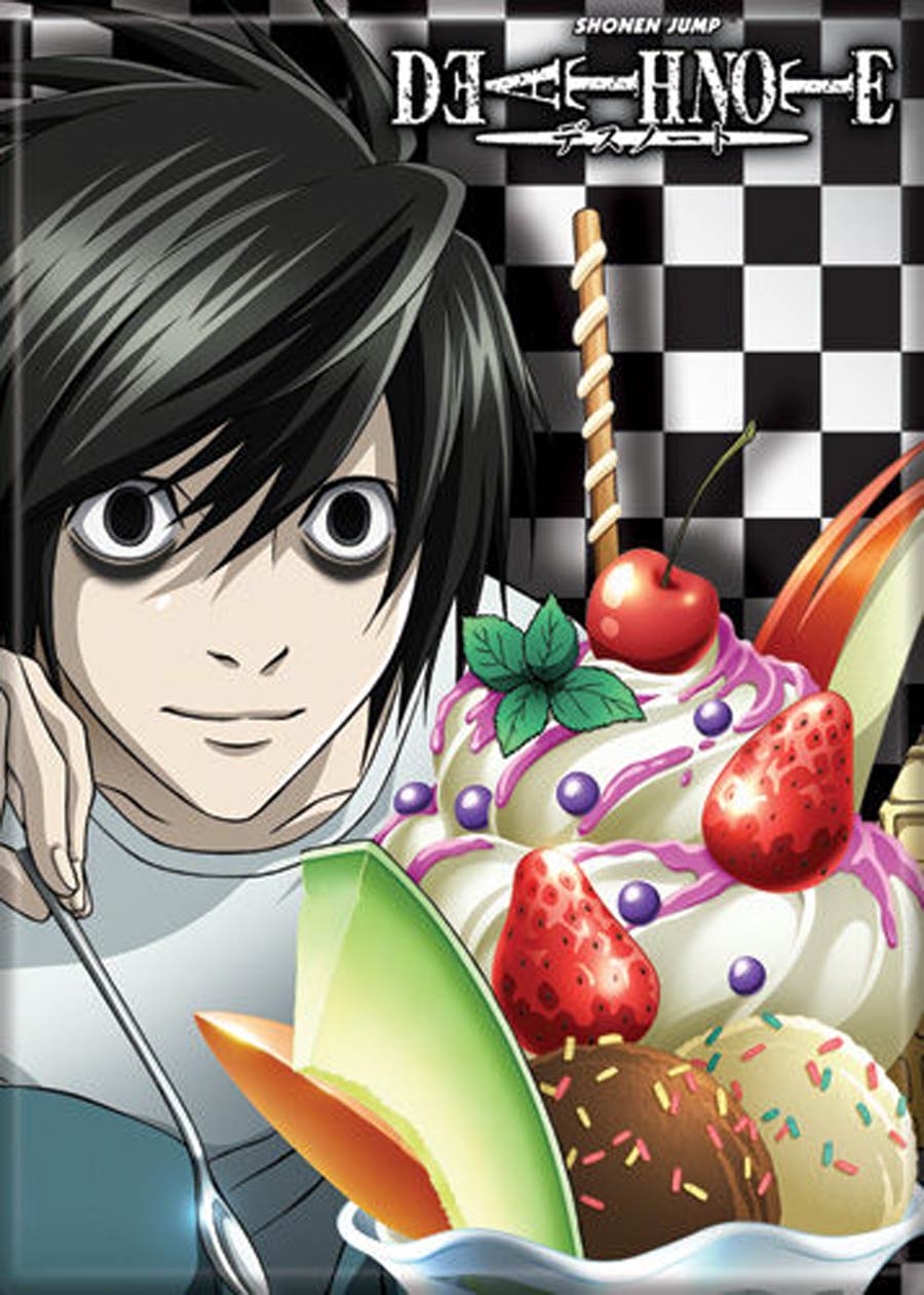Death Note 2.5x3.5-inch Magnet - L With Fruit (72133DN)