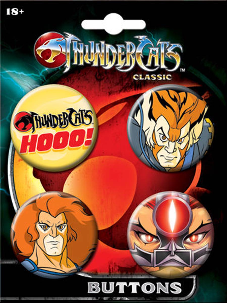 Thundercats 4-Button Set 1 Carded 4-Button Set (85655BT4)