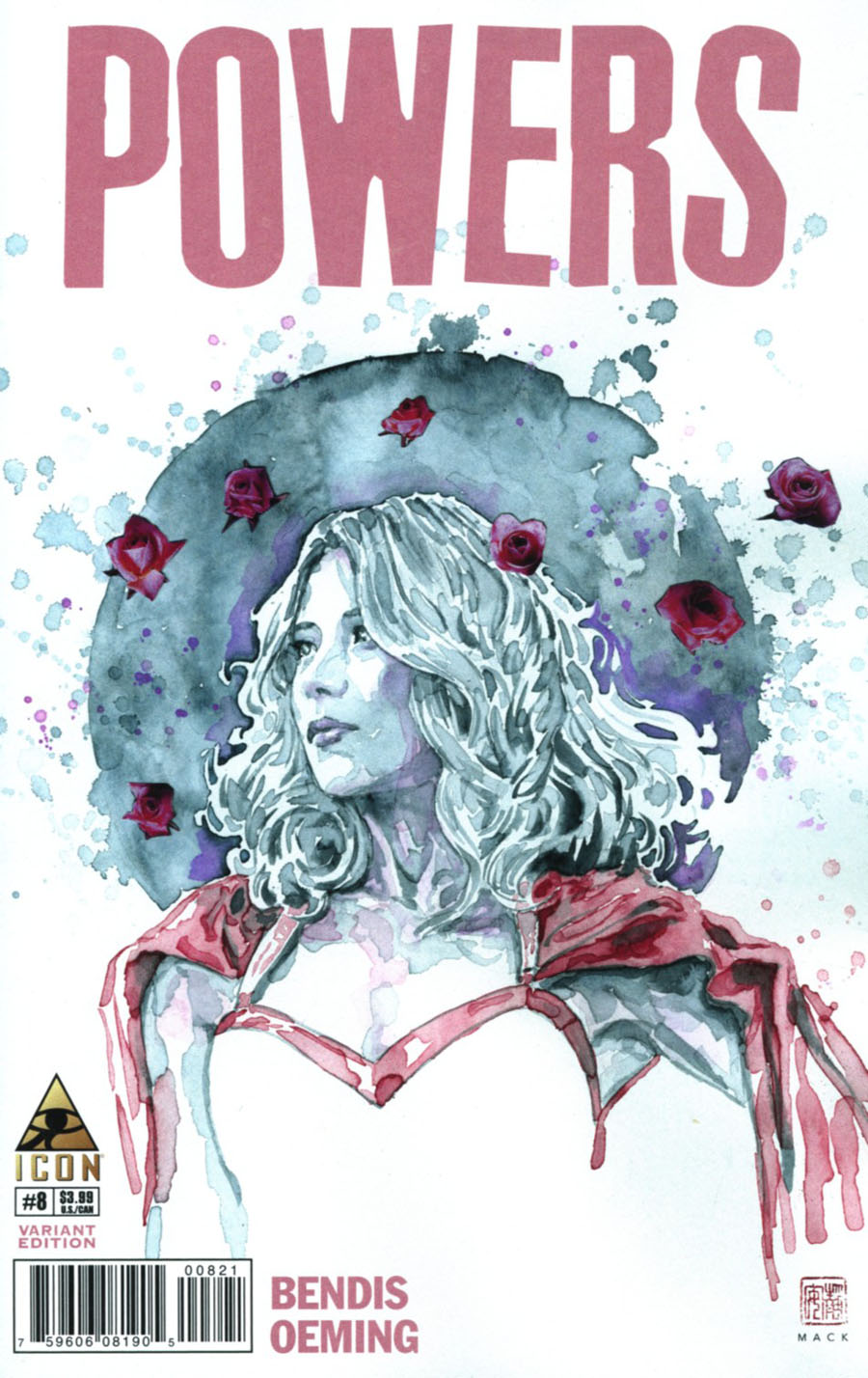 Powers Vol 4 #8 Cover C Incentive David Mack Variant Cover