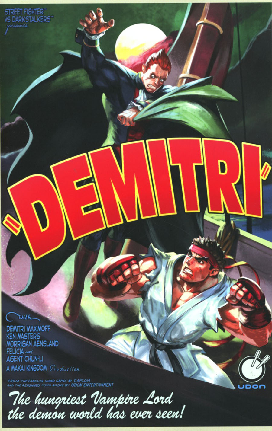 Street Fighter vs Darkstalkers #1 Cover D Incentive Joe Vriens Movie Poster Variant Cover