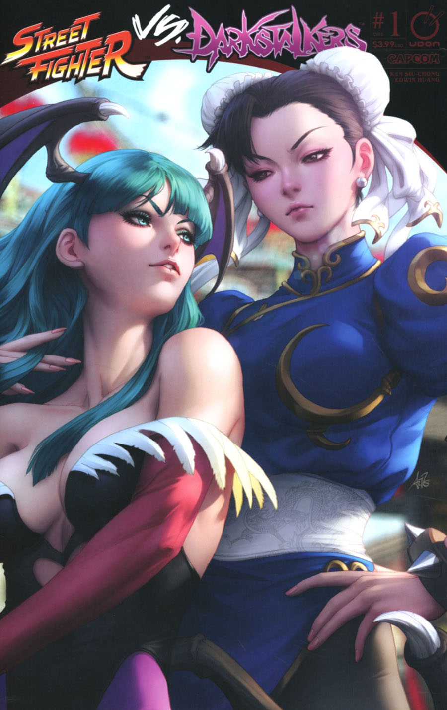 Street Fighter vs Darkstalkers #1 Cover E Incentive Stanley Artgerm Lau Variant Cover