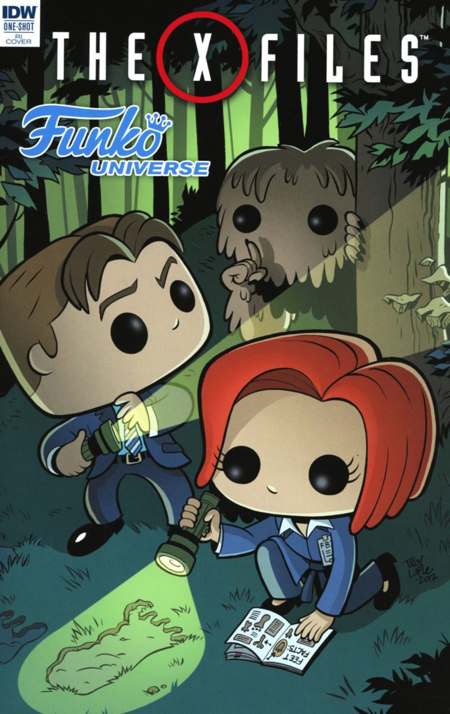 X-Files Funko Universe Cover C Incentive Troy Little Variant Cover