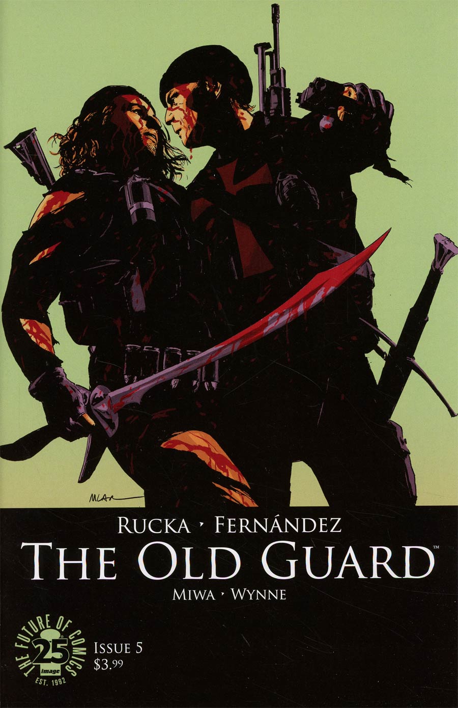 Old Guard #5 Cover B Variant Leandro Fernandez Pride Month Cover