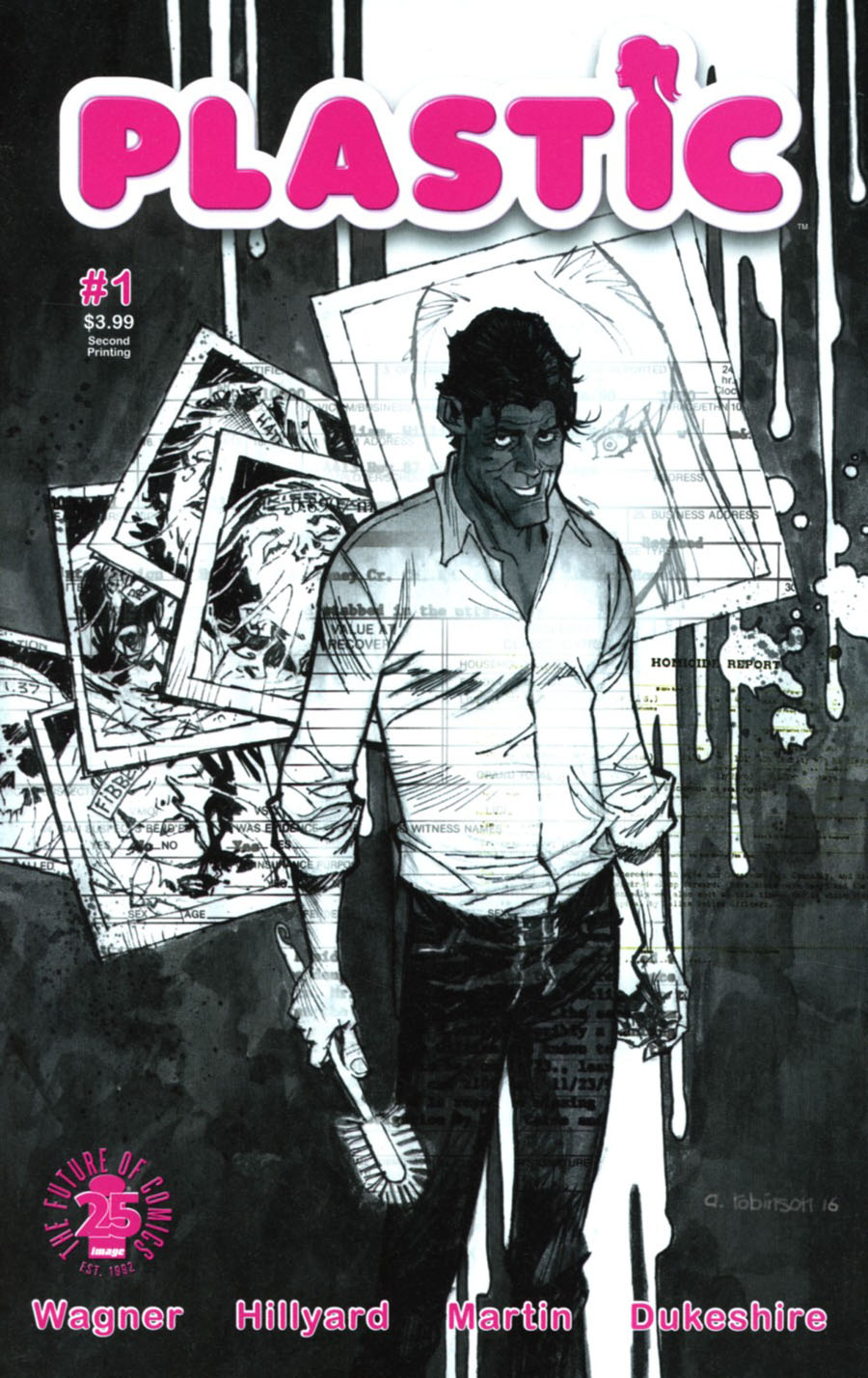 Plastic #1 Cover D 2nd Ptg Andrew Robinson Variant Cover