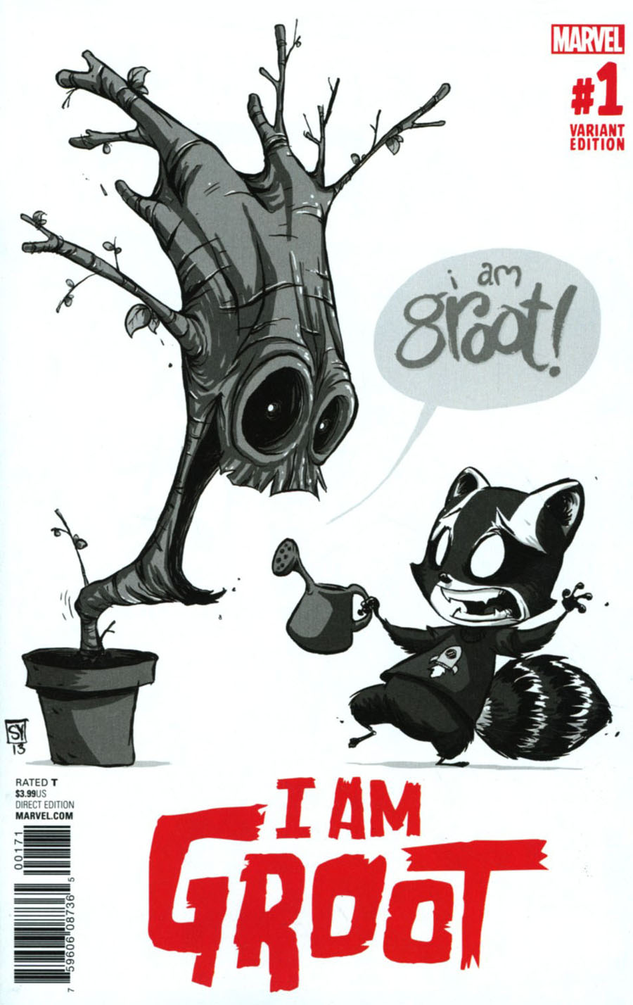 I Am Groot #1 Cover F Incentive Skottie Young Baby Sketch Cover
