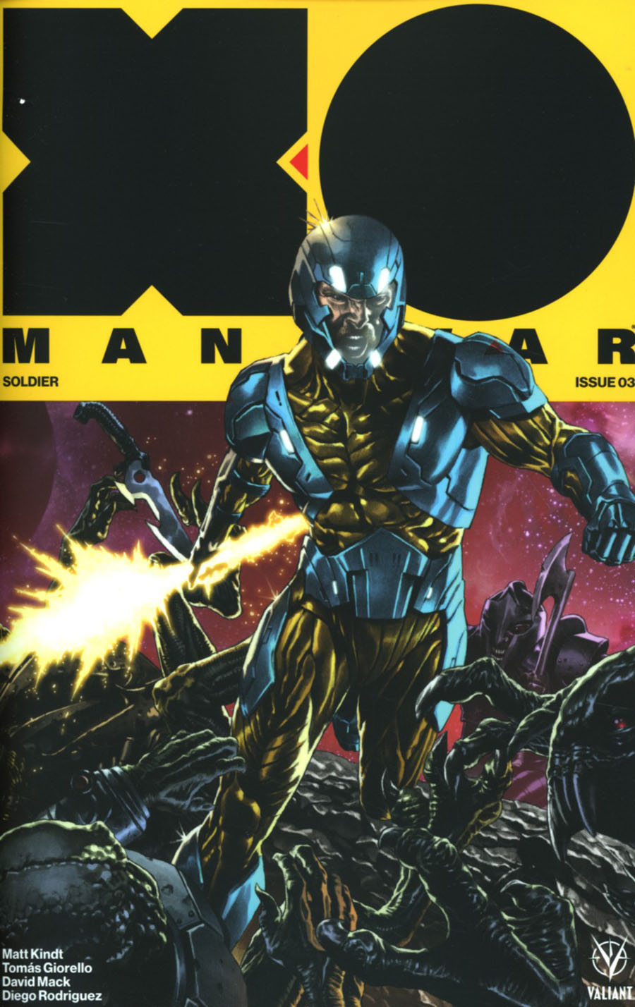 X-O Manowar Vol 4 #3 Cover D Incentive Mico Suayan Interlocking Variant Cover