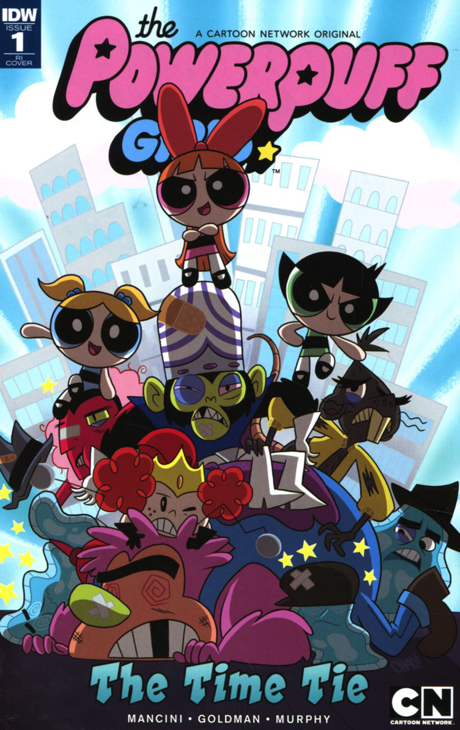 Powerpuff Girls Time Tie #1 Cover D Incentive Chad Thomas Variant Cover