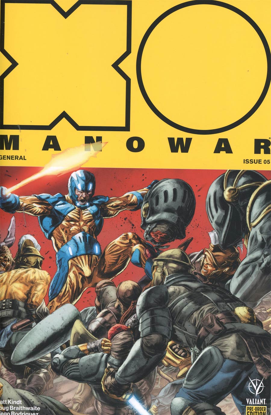 X-O Manowar Vol 4 #5 Cover C Variant Doug Braithwaite Cover