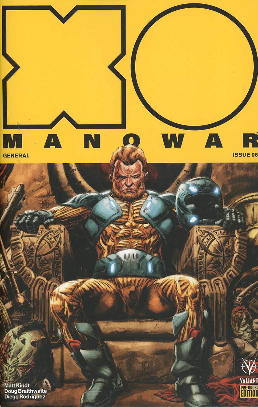 X-O Manowar Vol 4 #6 Cover E Variant Doug Braithwaite Cover