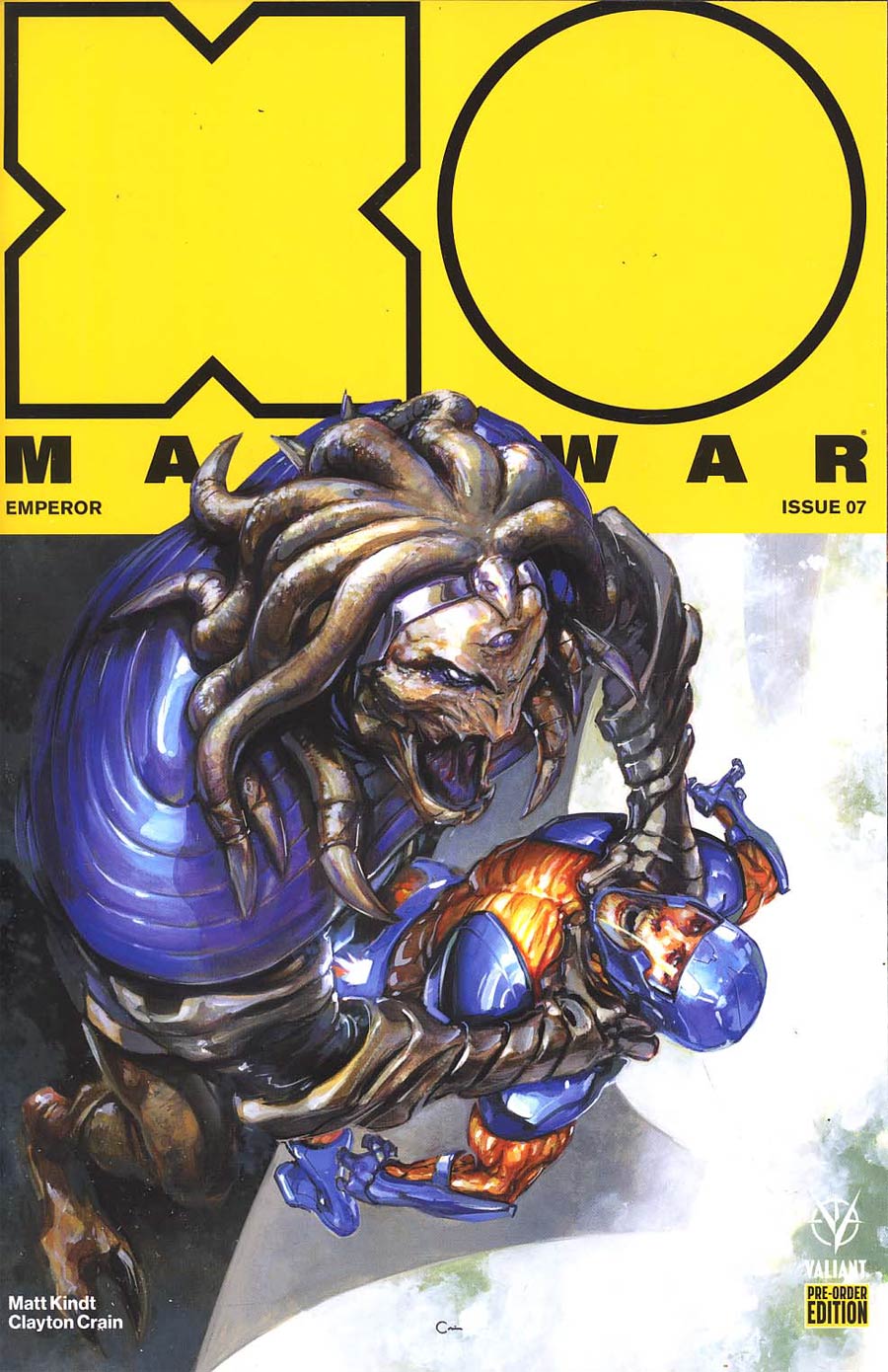 X-O Manowar Vol 4 #7 Cover E Variant Clayton Crain Pre Order Edition
