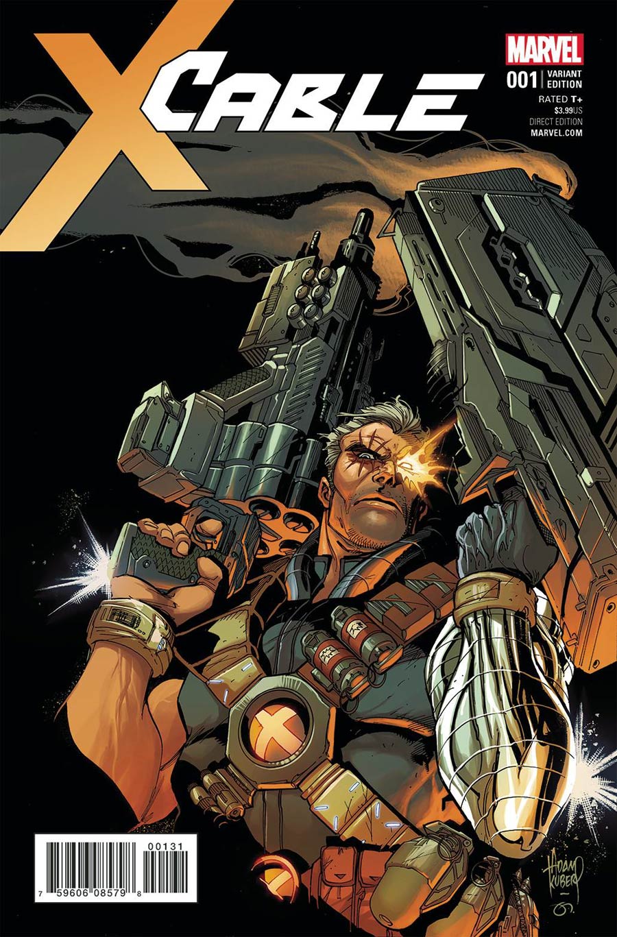 Cable Vol 3 #1 Cover G Incentive Adam Kubert Variant Cover (Resurrxion Tie-In)