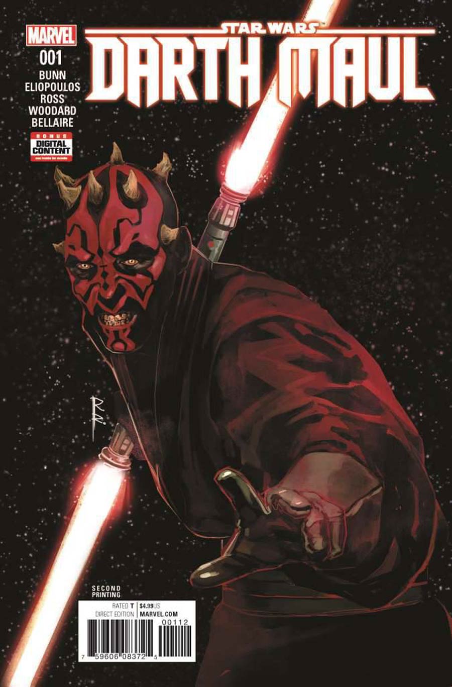 Star Wars Darth Maul #1 Cover K 2nd Ptg Rod Reis Variant Cover