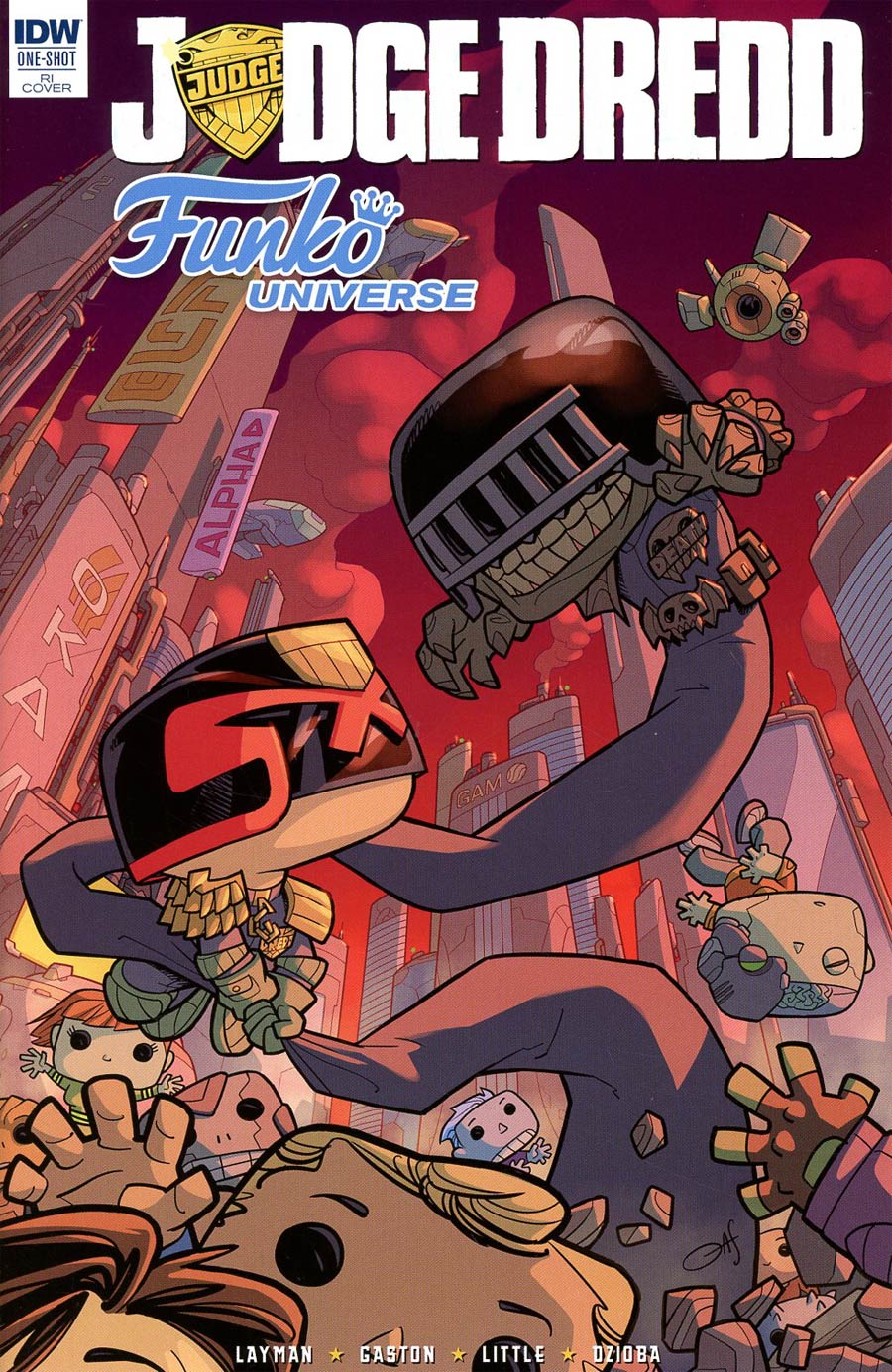Judge Dredd Funko Universe Cover C Incentive Francesco Gaston Variant Cover