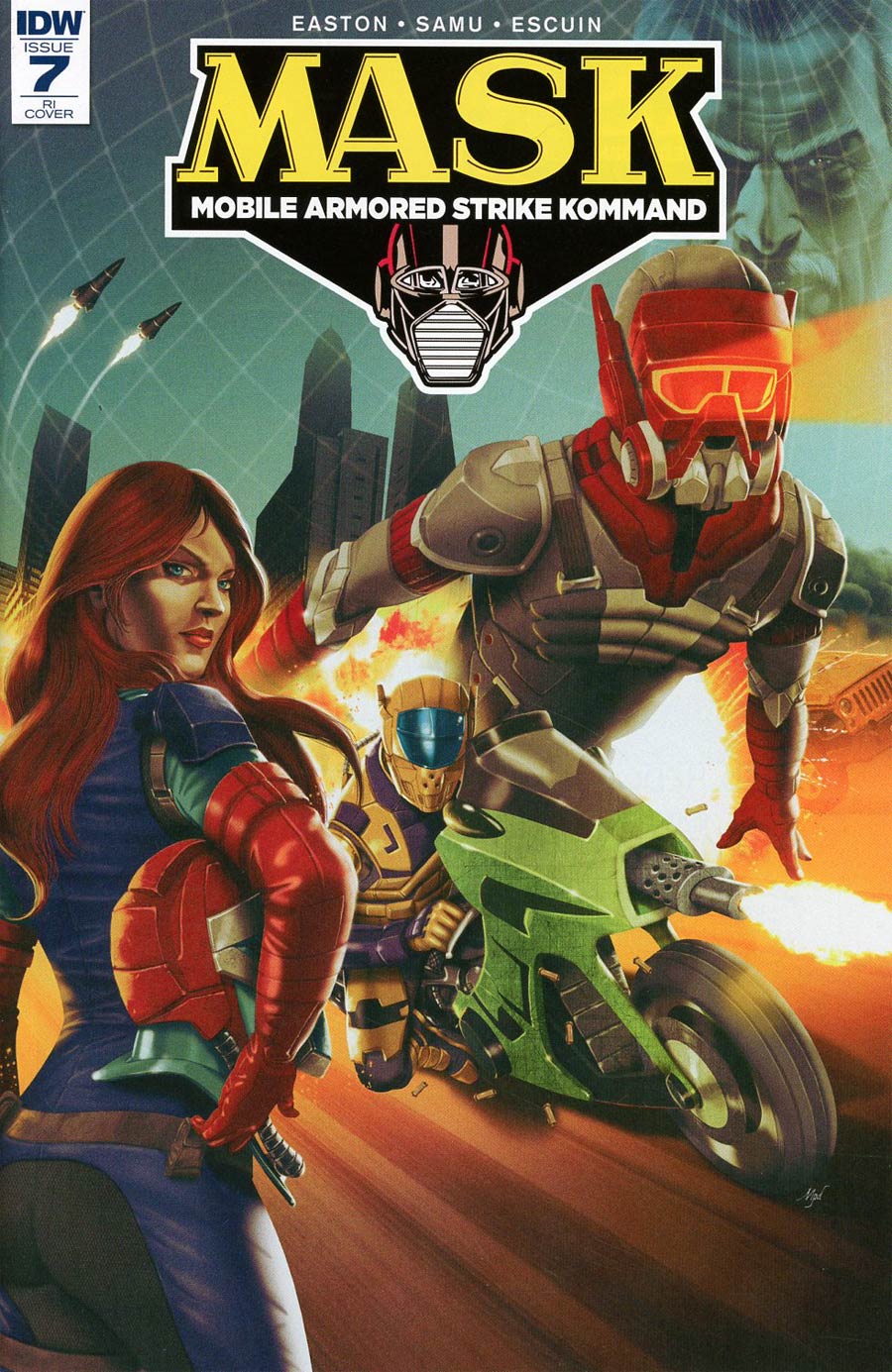 M.A.S.K. Mobile Armored Strike Kommand #7 Cover D Incentive Marcelo Perez Dalannys Variant Cover