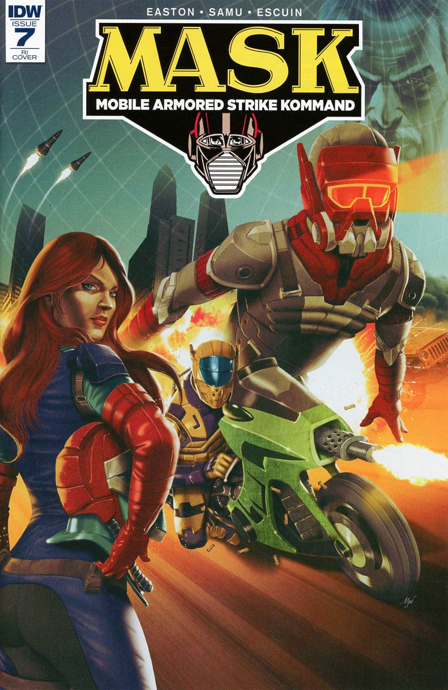 M.A.S.K. Mobile Armored Strike Kommand #7 Cover D Incentive Marcelo Perez Dalannys Variant Cover