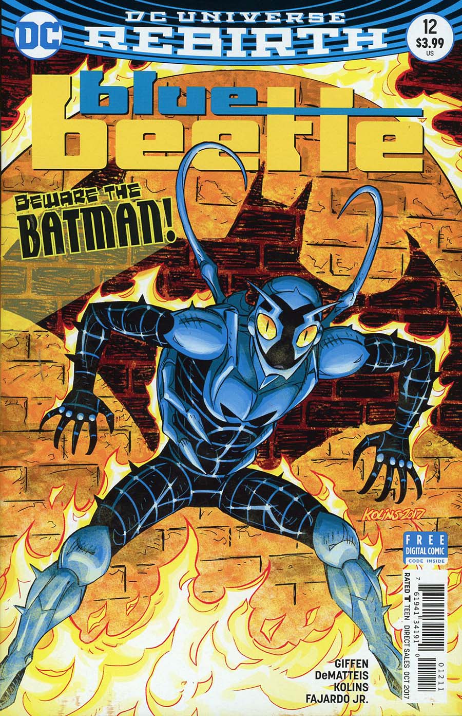 Blue Beetle (DC) Vol 4 #12 Cover A Regular Scott Kolins Cover