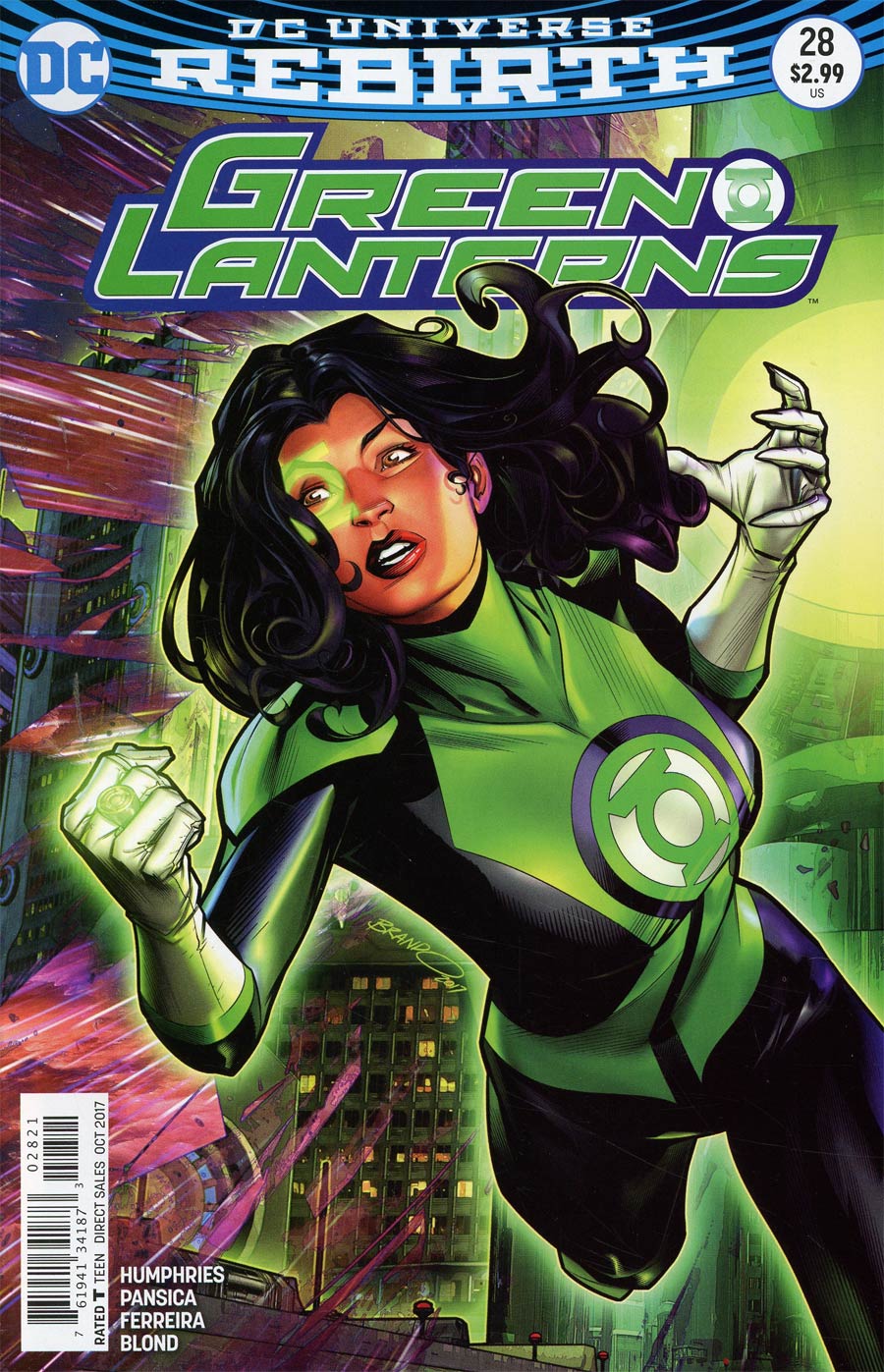 Green Lanterns #28 Cover B Variant Brandon Peterson Cover