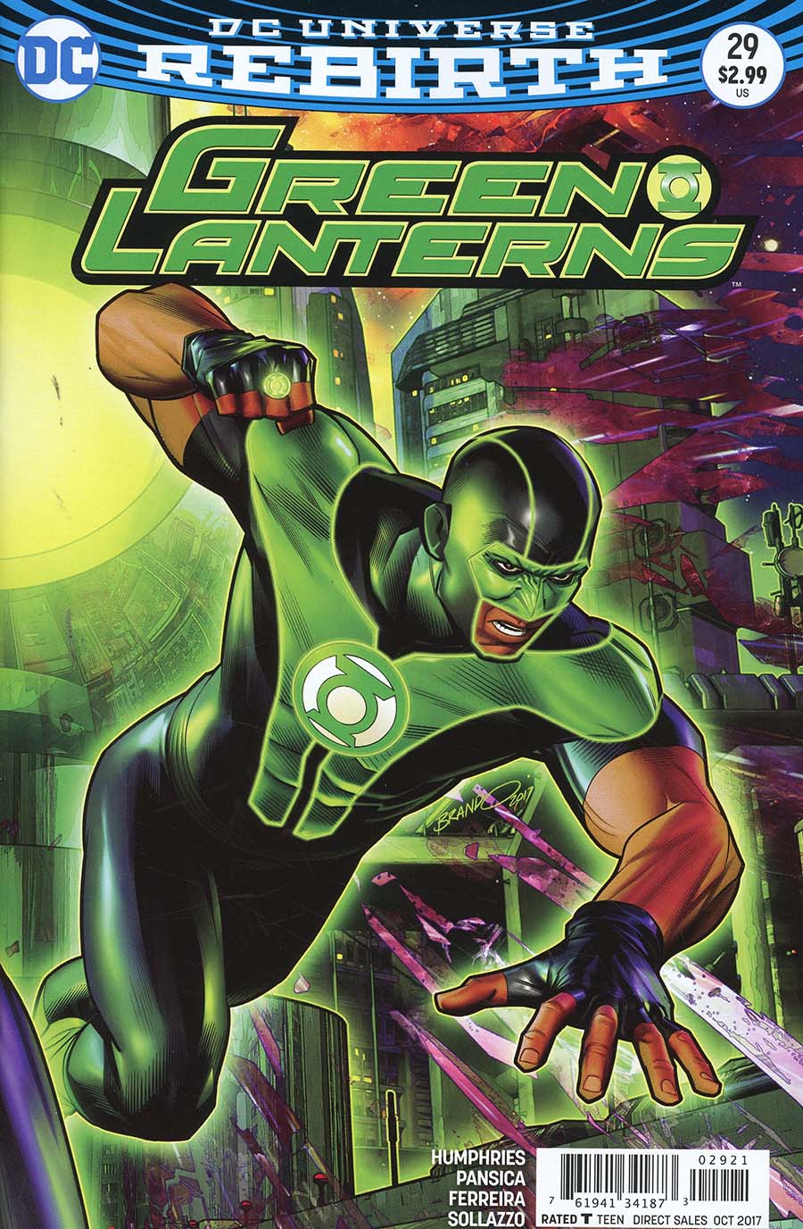 Green Lanterns #29 Cover B Variant Brandon Peterson Cover