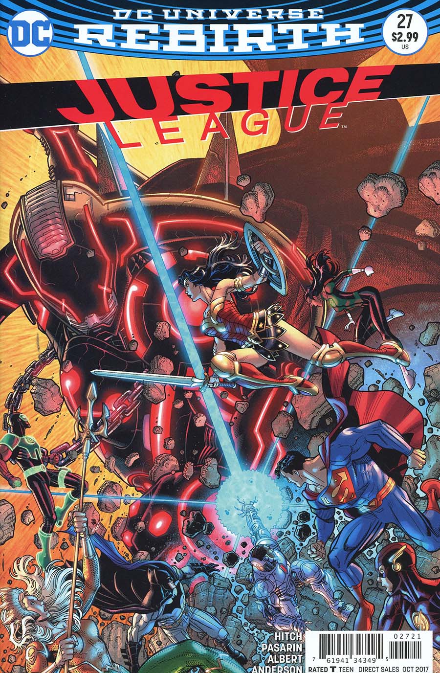 Justice League Vol 3 #27 Cover B Variant Nick Bradshaw Cover