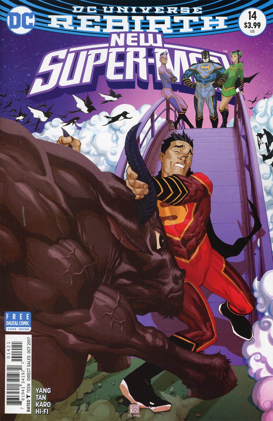 New Super-Man #14 Cover B Variant Bernard Chang Cover