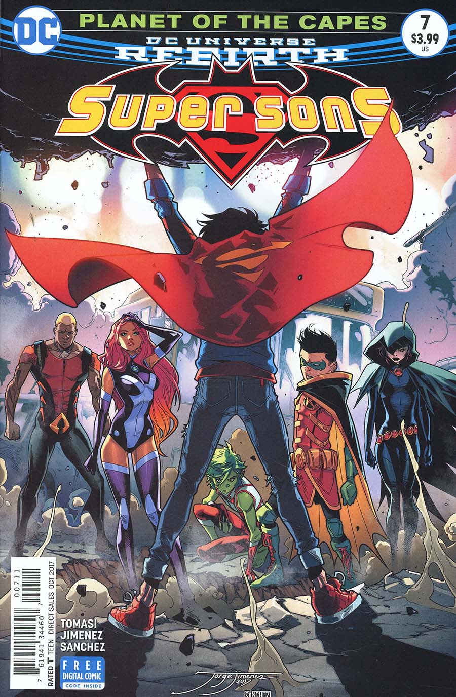 Super Sons #7 Cover A Regular Jorge Jimenez Cover