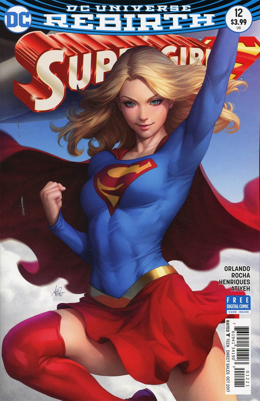 Supergirl Vol 7 #12 Cover B Variant Stanley Artgerm Lau Cover