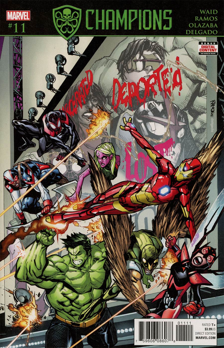 Champions (Marvel) Vol 2 #11 Cover A Regular Humberto Ramos Cover (Secret Empire Tie-In)
