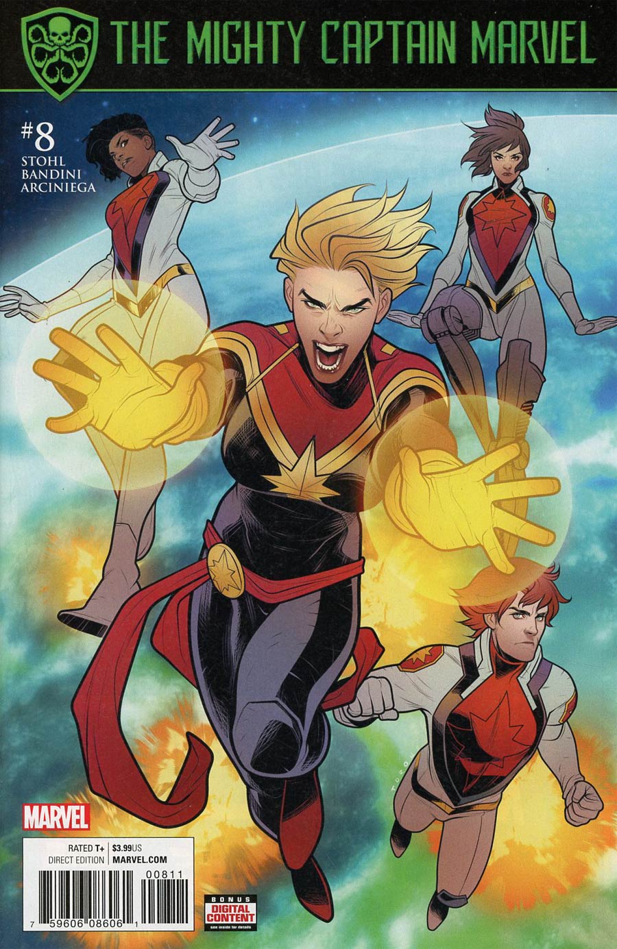 Mighty Captain Marvel #8 Cover A Regular Elizabeth Torque Cover (Secret Empire Tie-In)