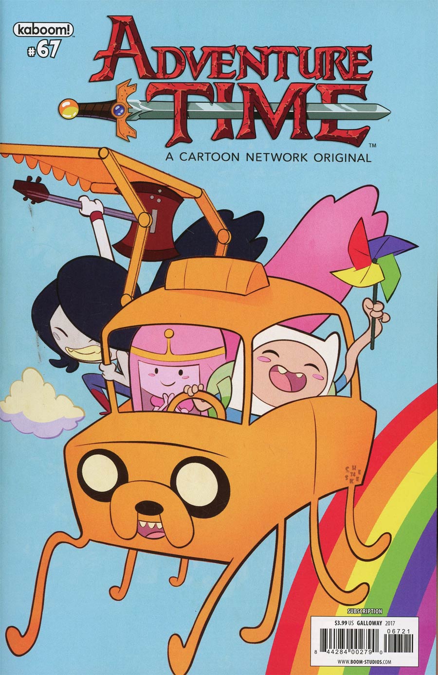 Adventure Time #67 Cover B Variant Sean Cheeks Galloway Subscription Cover