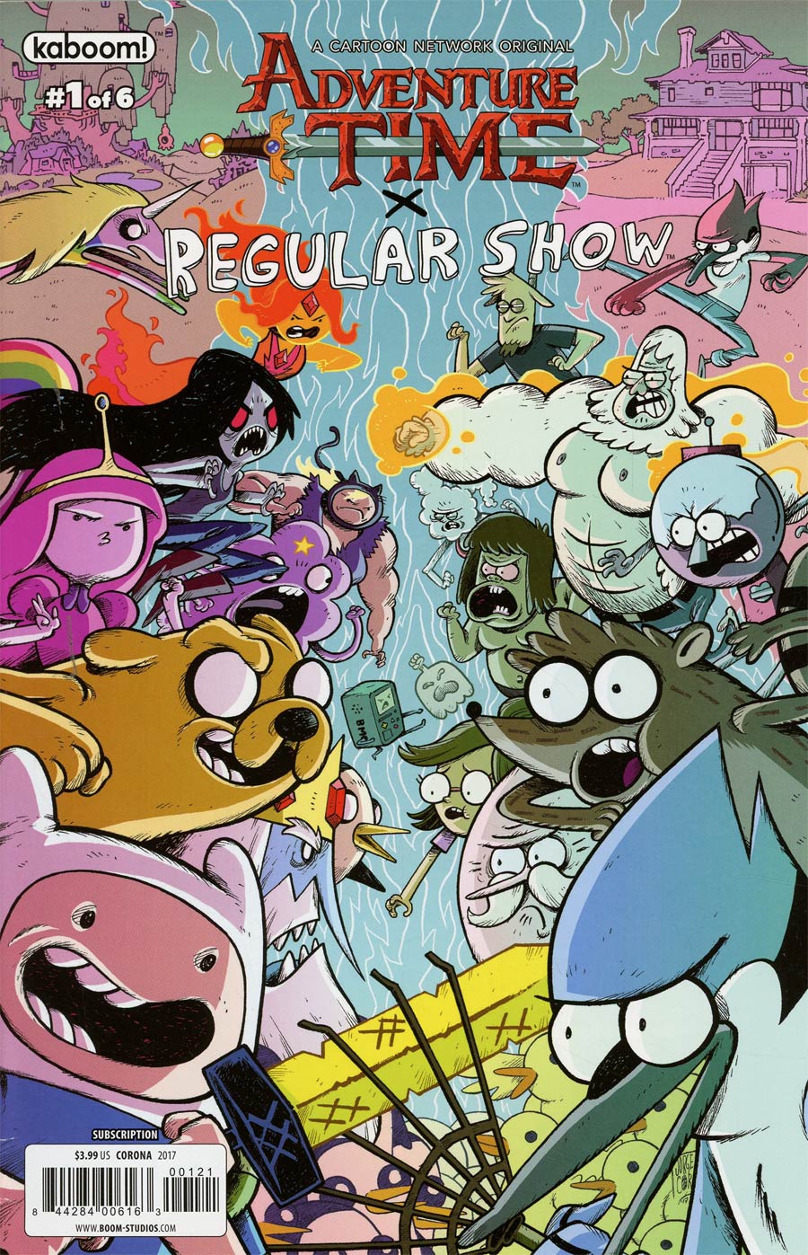 Adventure Time Regular Show #1 Cover C Variant Jorge Corona Subscription Cover