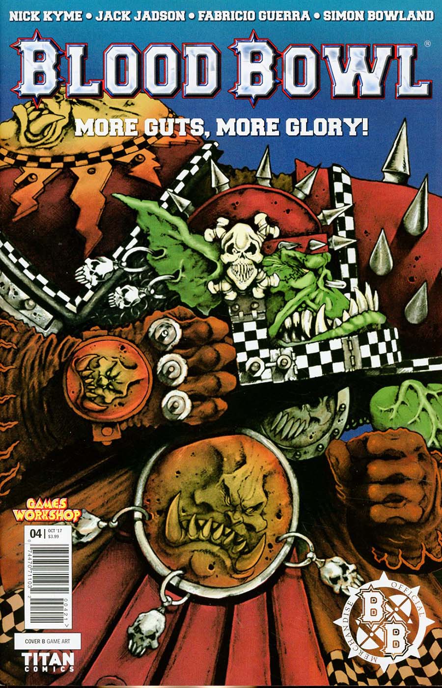 Blood Bowl More Guts More Glory #4 Cover B Variant Classic Game Art Cover