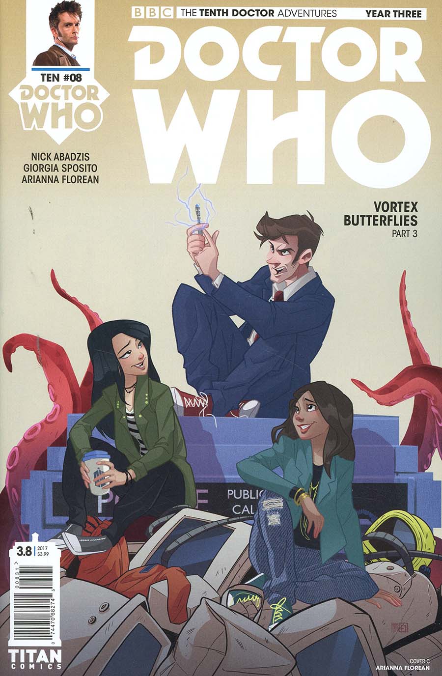 Doctor Who 10th Doctor Year Three #8 Cover C Variant Arianna Florean Cover