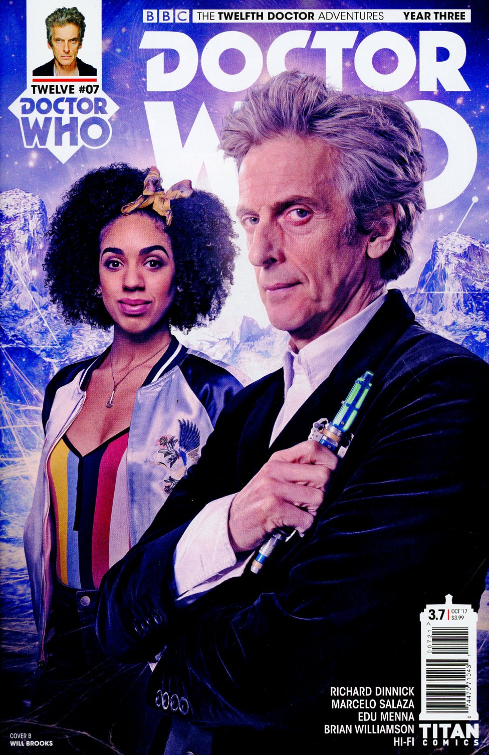 Doctor Who 12th Doctor Year Three #7 Cover B Variant Will Brooks Cover