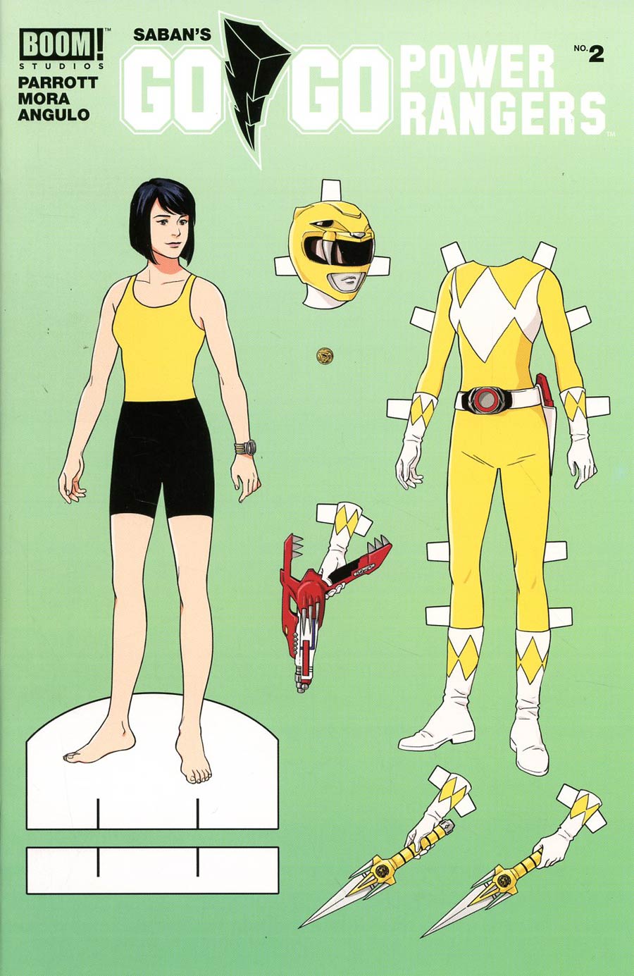 Sabans Go Go Power Rangers #2 Cover C Variant Audrey Mok Paper Doll Cover