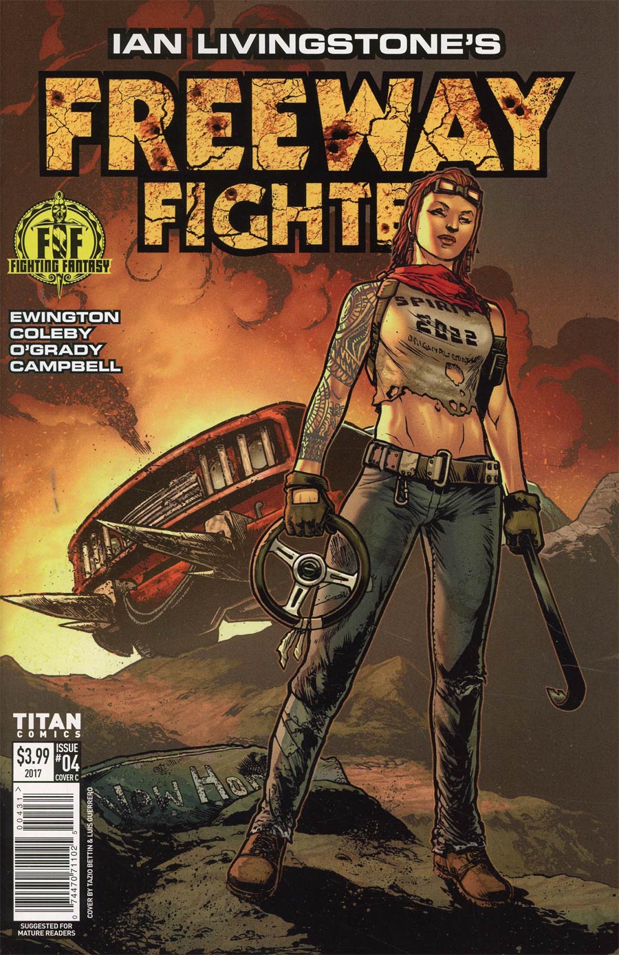 Ian Livingstones Freeway Fighter #4 Cover C Variant Tazio Bettin & Luis Guerrero Cover