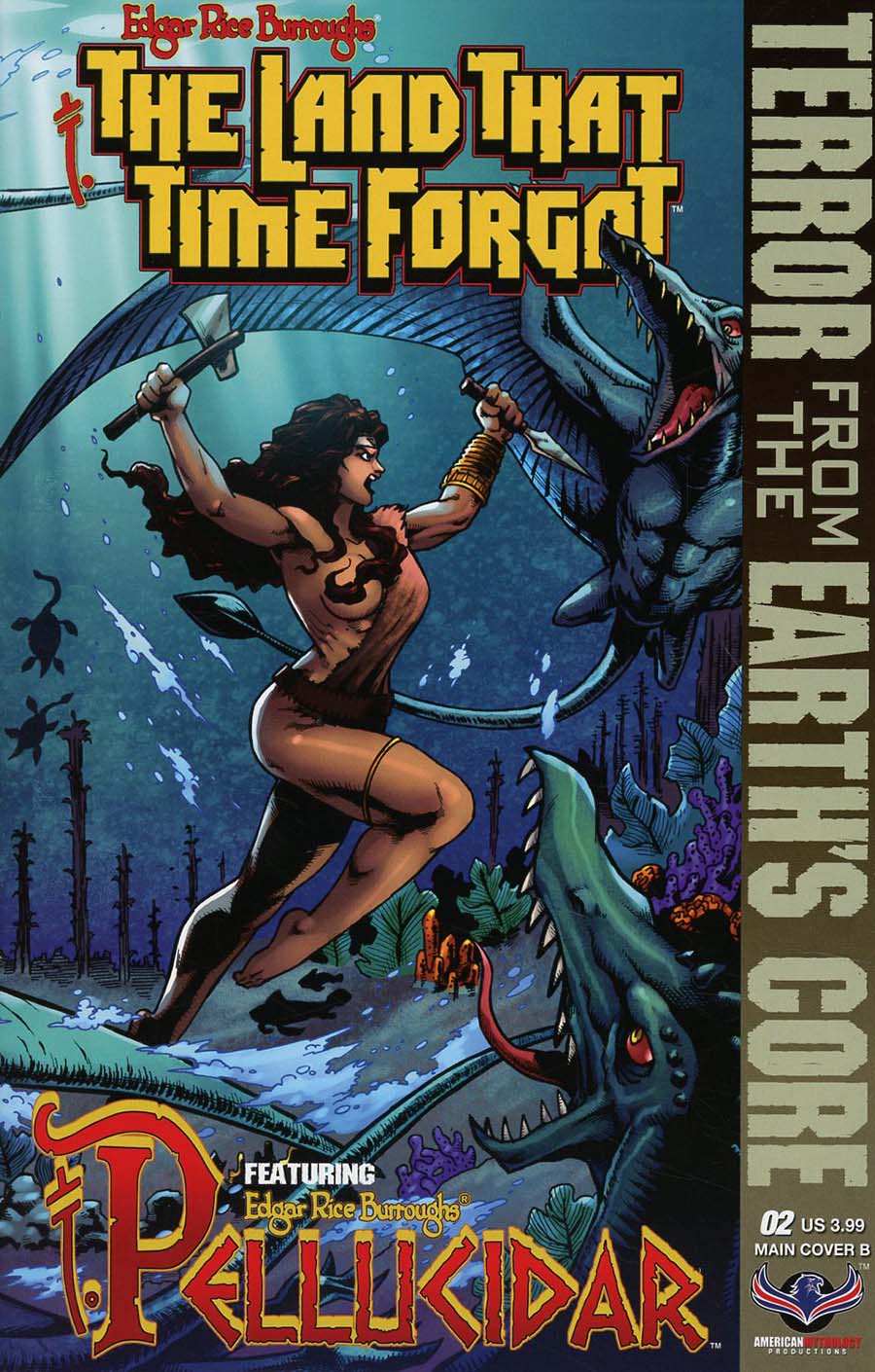 Edgar Rice Burroughs Land That Time Forgot Terror From The Earths Core #2 Cover B Variant Gene Magora Connecting Cover