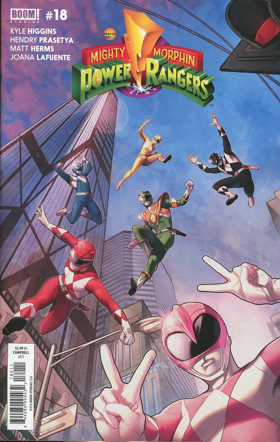 Mighty Morphin Power Rangers (BOOM Studios) #18 Cover A Regular Jamal Campbell Cover